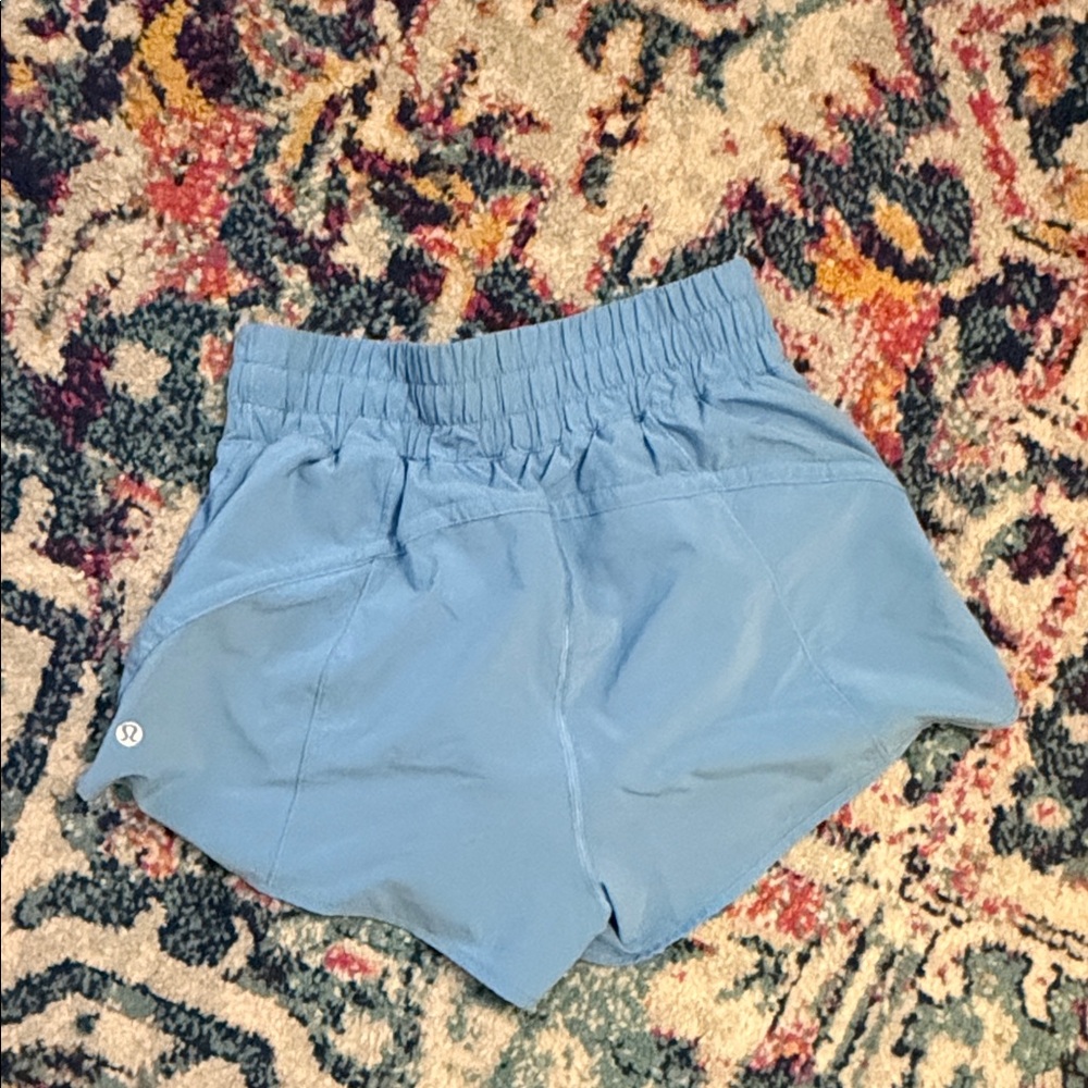 Lululemon Athletica Light Blue Athletic Shorts